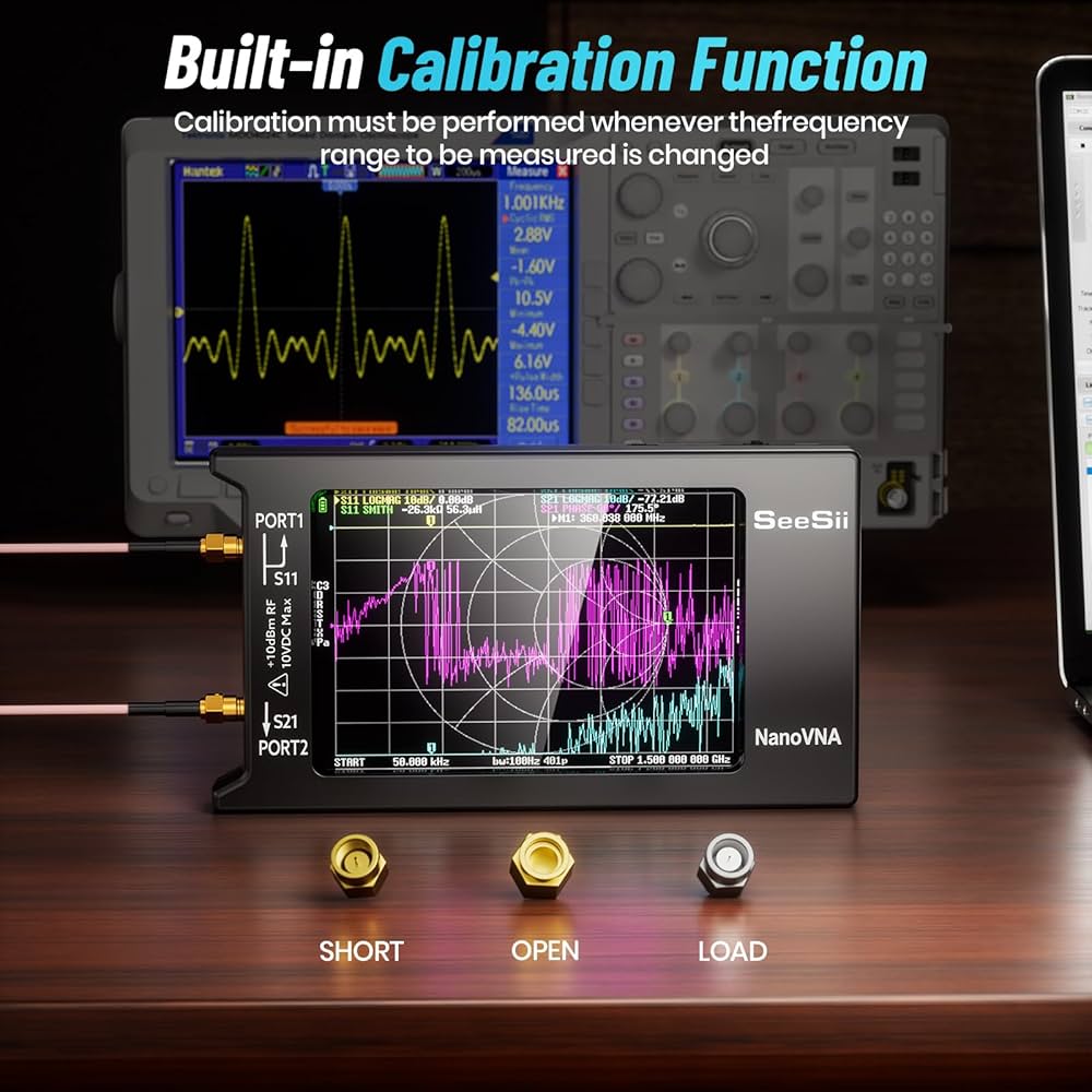 テレビ NUON SEESII NanoVNA-H4 Vector Network Analyzer V4.3 10KHz-1.5GHz